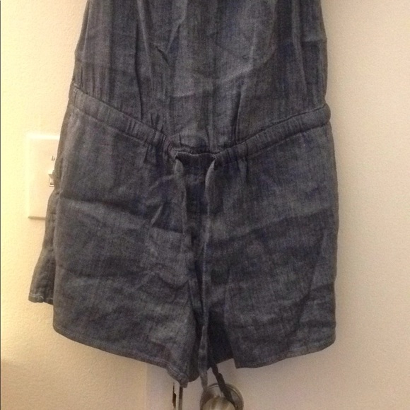 LOFT romper jeans shorts - Picture 4 of 6
